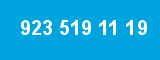 923 519 11 19 923 519 11 19